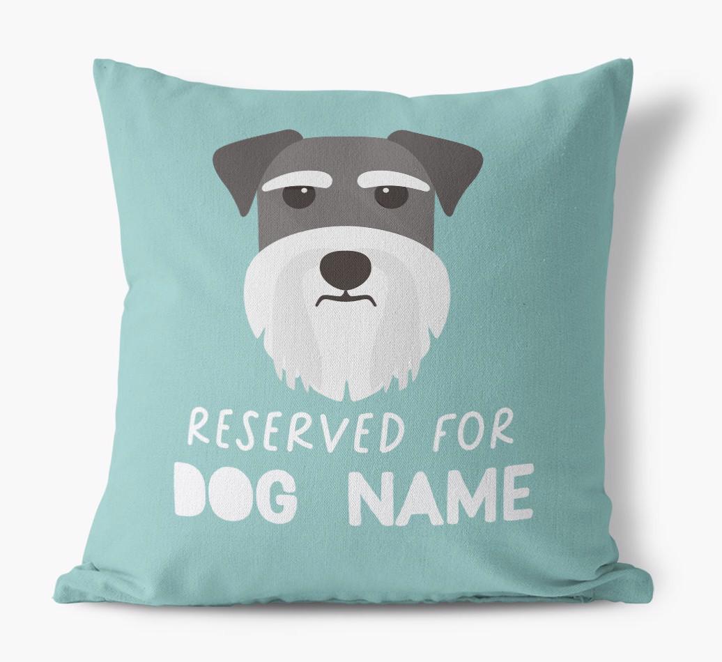 Reserved For: Personalized {breedFullName} Canvas Pillow