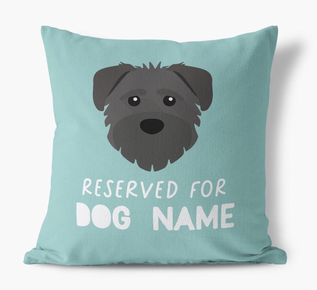 Reserved For: Personalized {breedFullName} Canvas Pillow