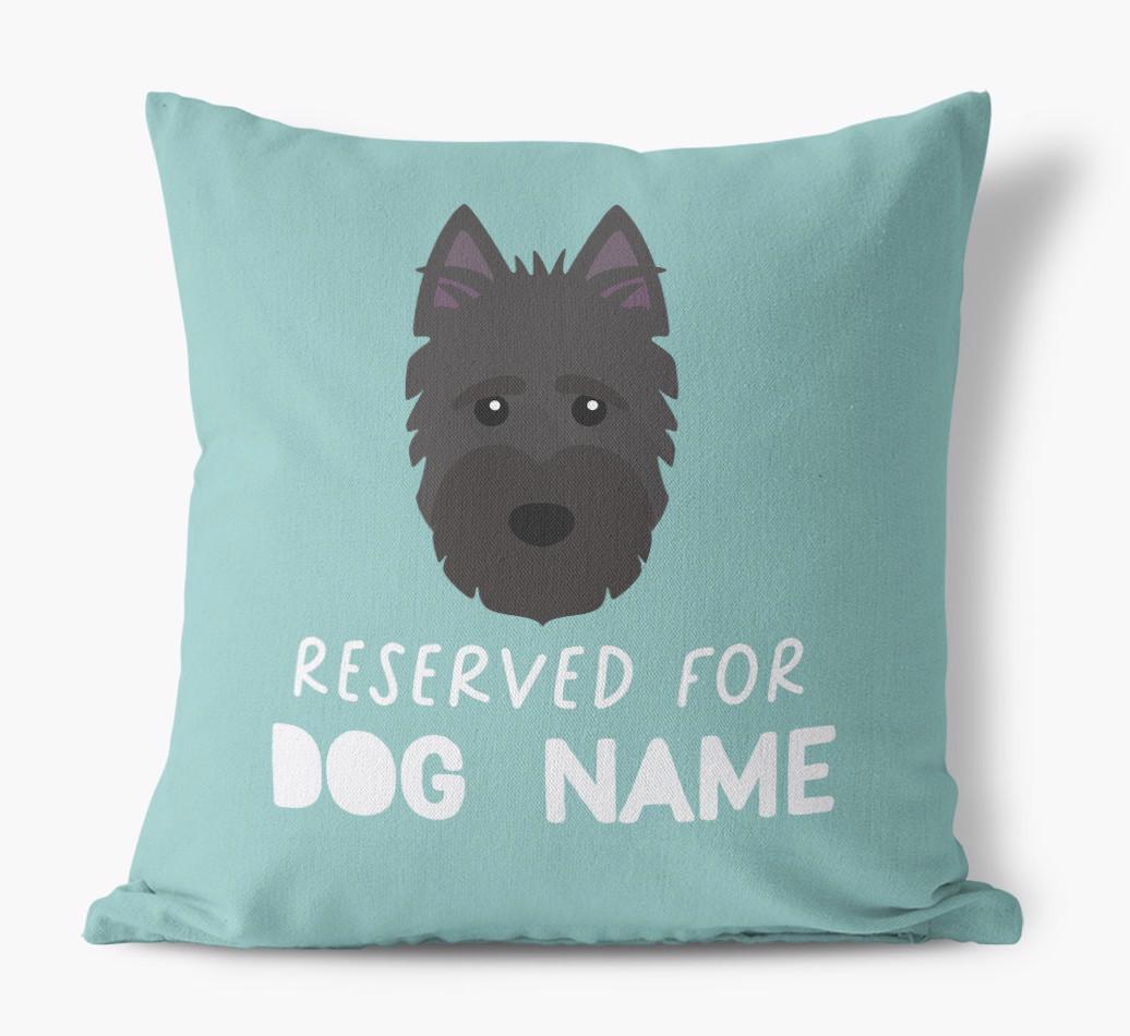 Reserved For: Personalized {breedFullName} Canvas Pillow