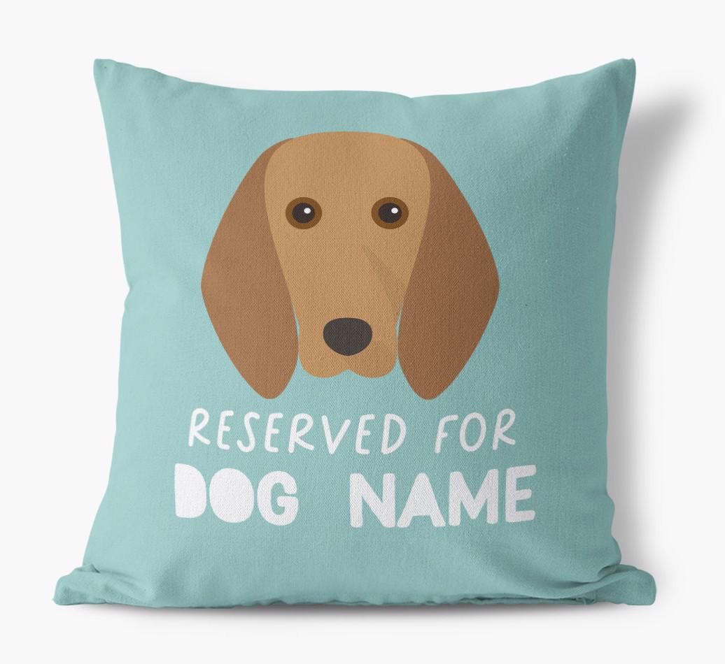 Reserved For: Personalized {breedFullName} Canvas Pillow