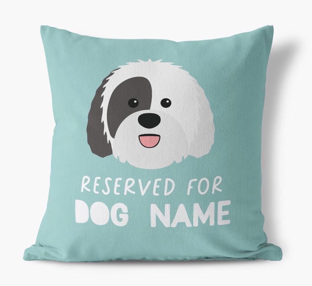 Reserved For: Personalized {breedFullName} Canvas Pillow