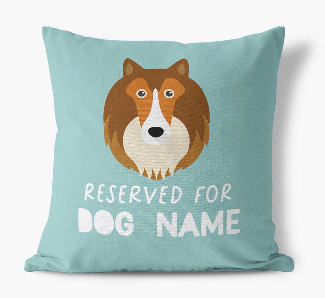 Reserved For: Personalized {breedFullName} Canvas Pillow