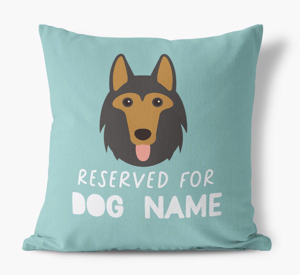 Reserved For: Personalized {breedFullName} Canvas Pillow