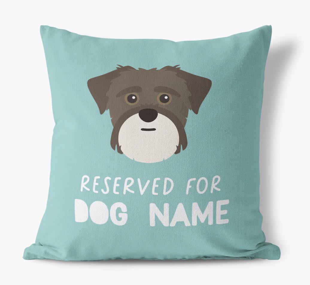 Reserved For: Personalized {breedFullName} Canvas Pillow