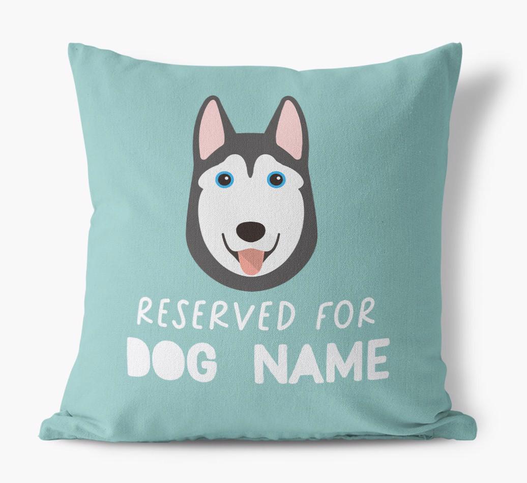 Reserved For: Personalized {breedFullName} Canvas Pillow