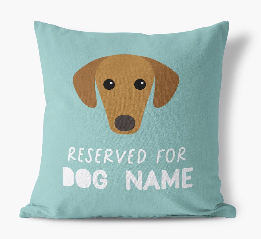 Reserved For: Personalized {breedFullName} Canvas Pillow