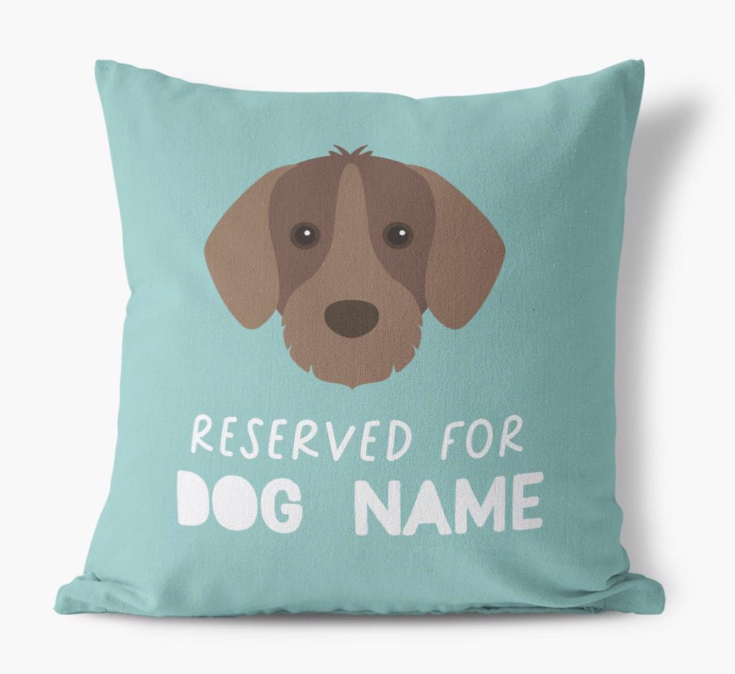 Reserved For: Personalized {breedFullName} Canvas Pillow