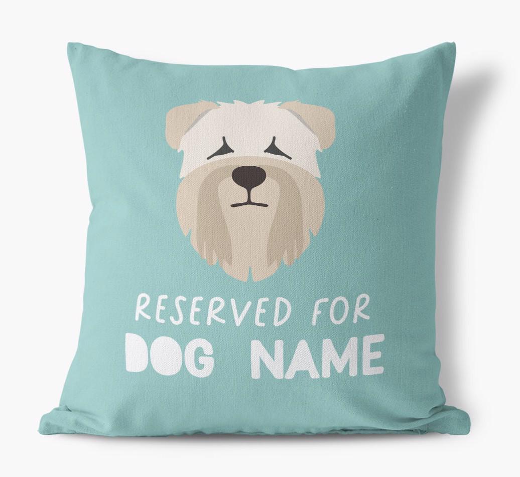 Reserved For: Personalized {breedFullName} Canvas Pillow