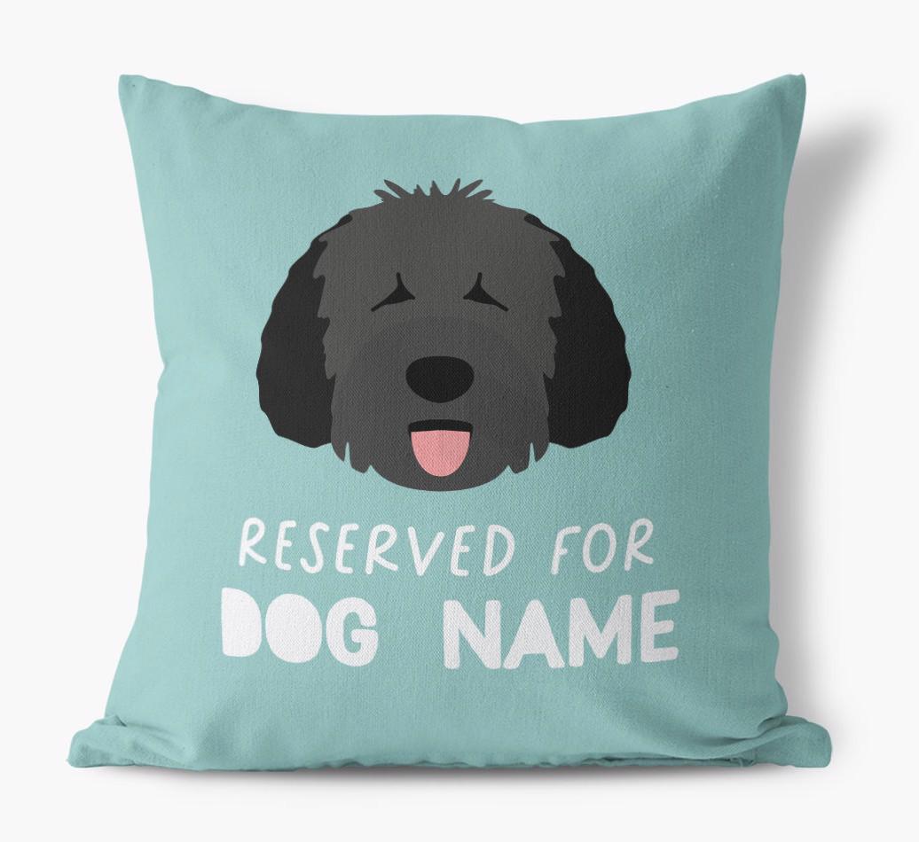 Reserved For: Personalized {breedFullName} Canvas Pillow