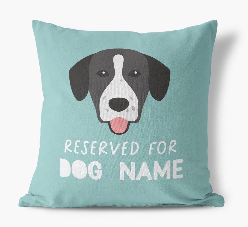 Reserved For: Personalized {breedFullName} Canvas Pillow