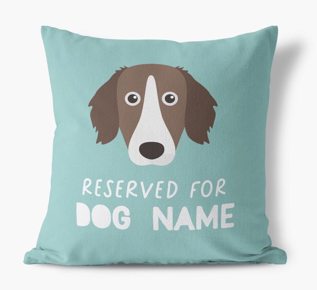 Reserved For: Personalized {breedFullName} Canvas Pillow