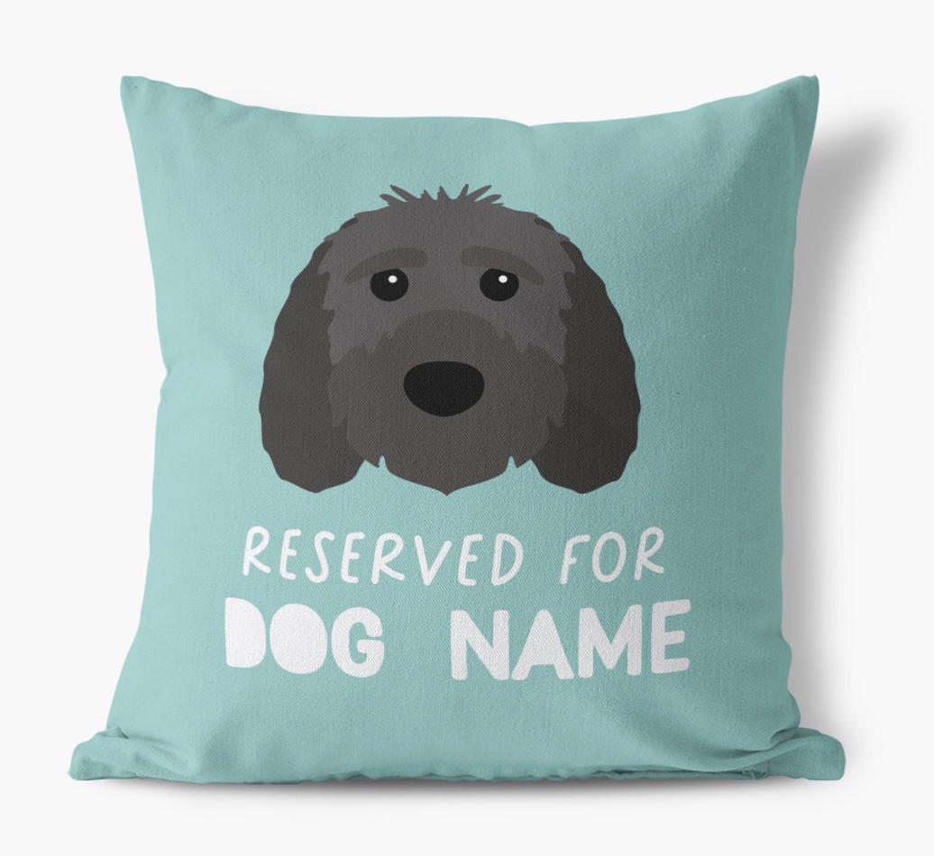 Reserved For: Personalized {breedFullName} Canvas Pillow