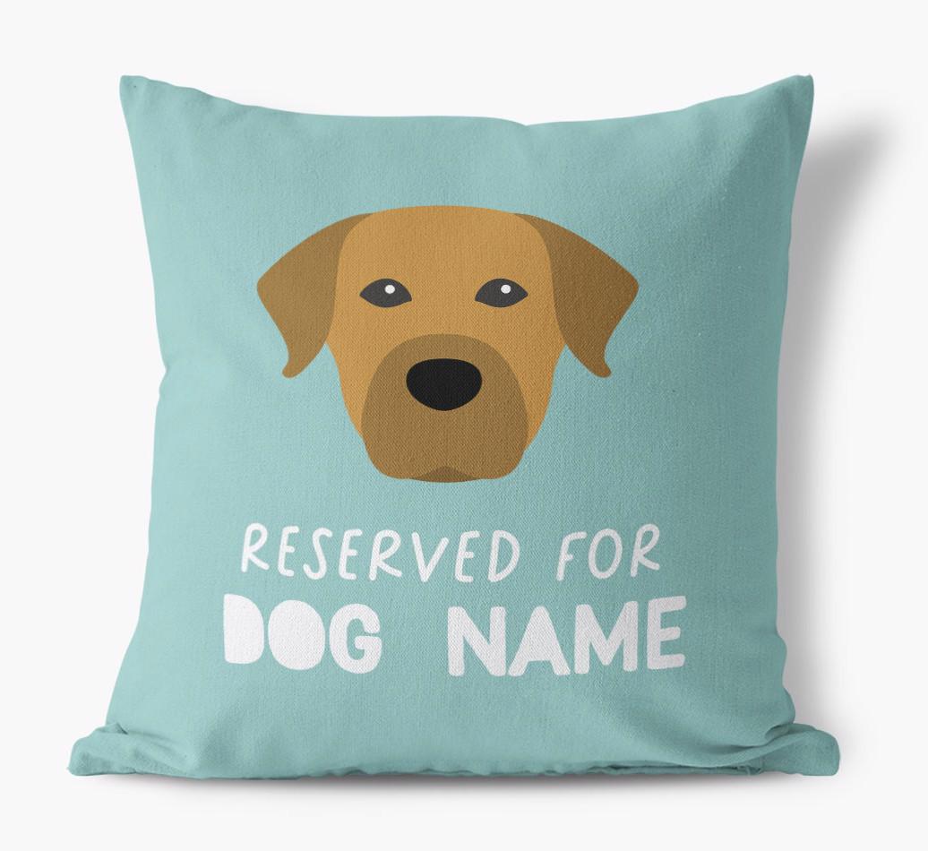 Reserved For: Personalized {breedFullName} Canvas Pillow