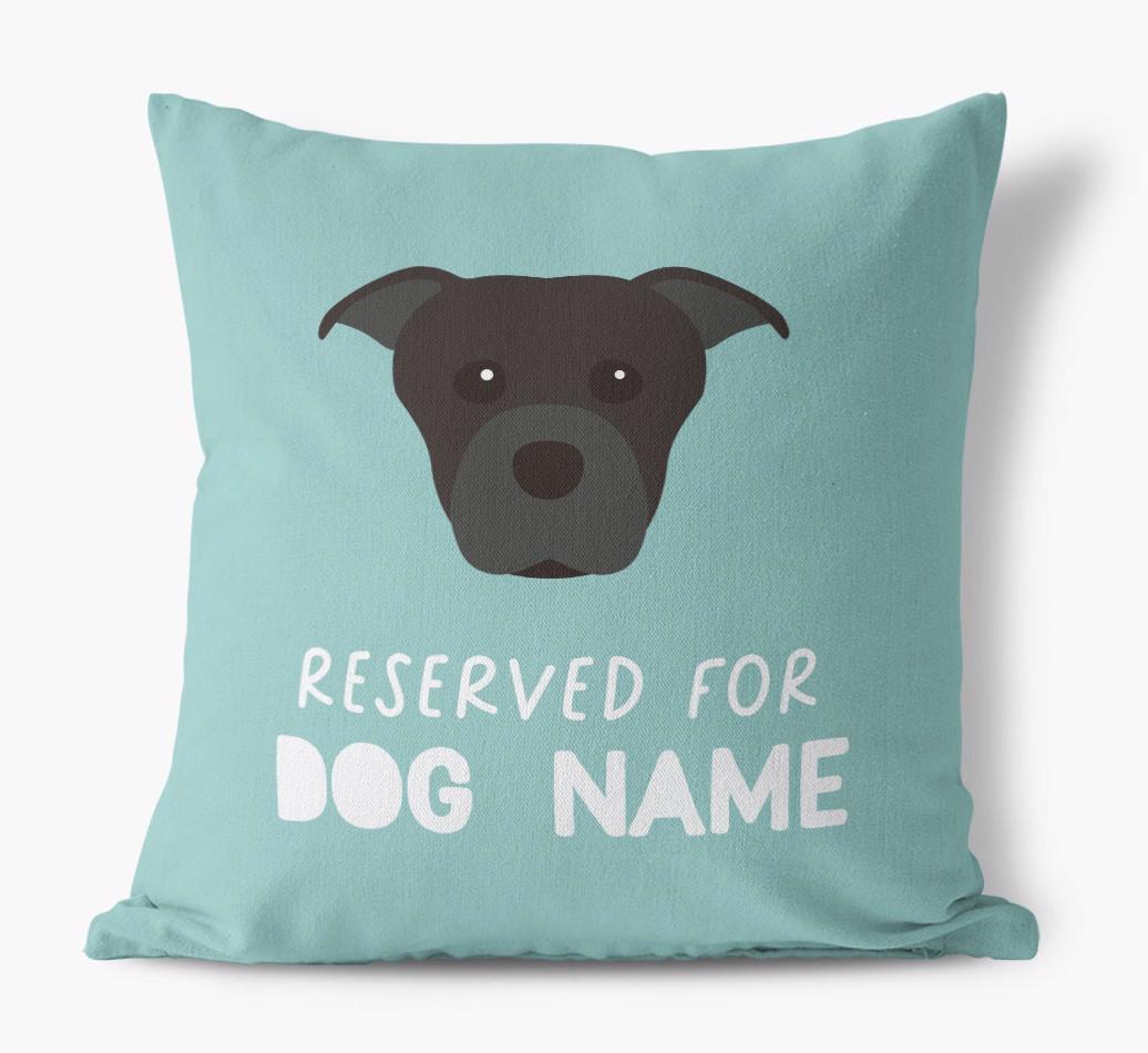 Reserved For: Personalized {breedFullName} Canvas Pillow