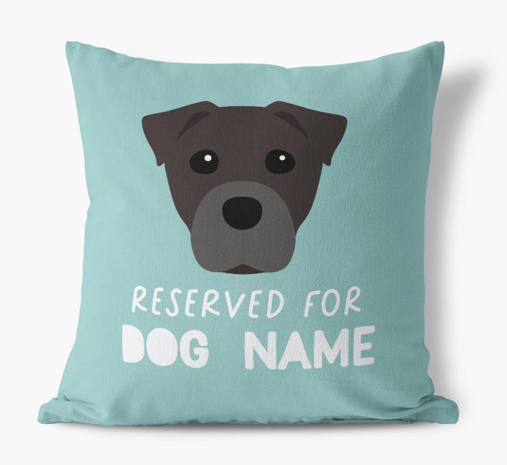 Reserved For: Personalized {breedFullName} Canvas Pillow