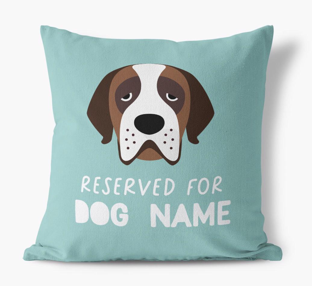Reserved For: Personalized {breedFullName} Canvas Pillow