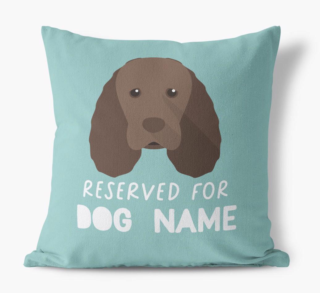 Reserved For: Personalized {breedFullName} Canvas Pillow