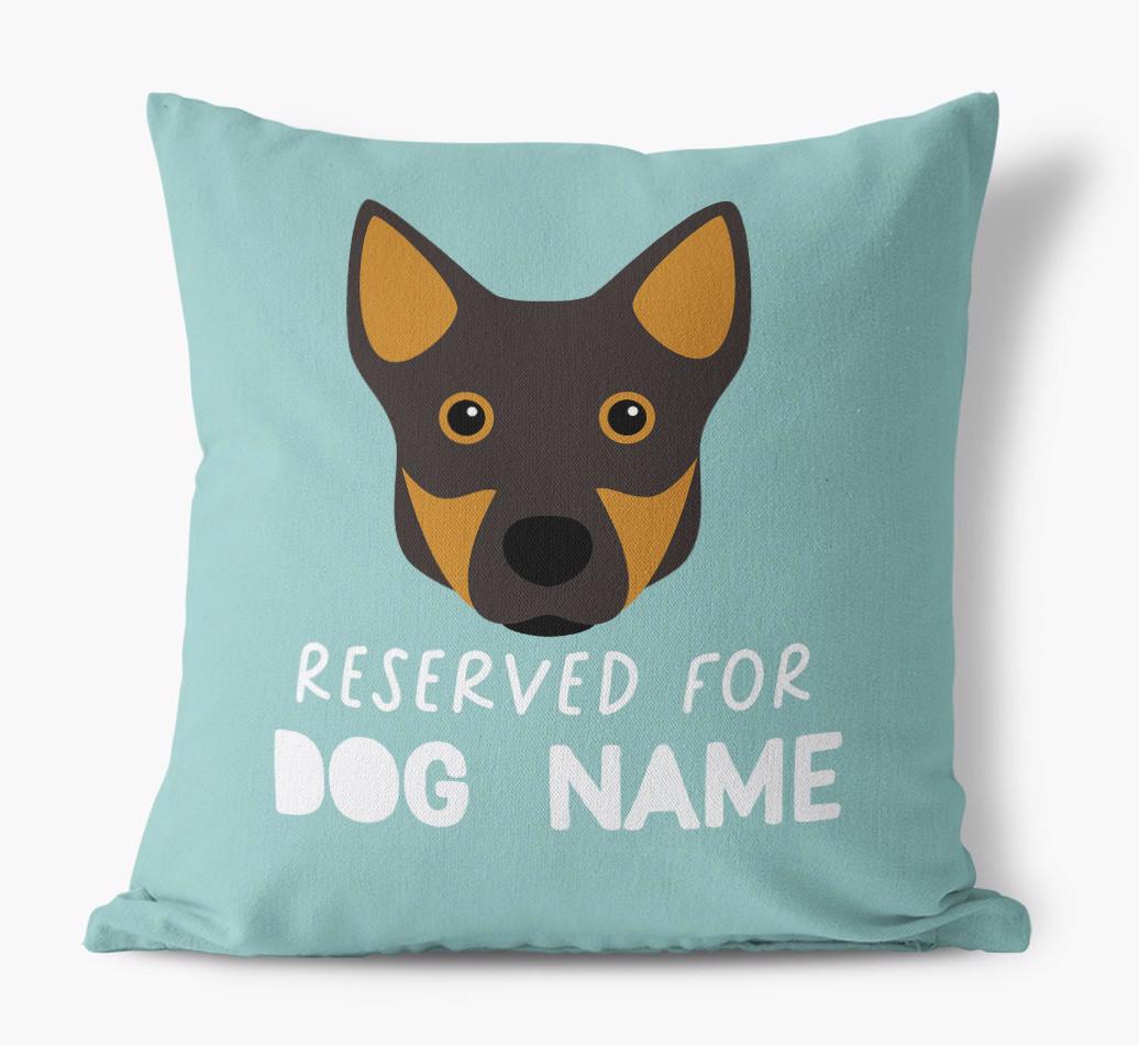 Reserved For: Personalized {breedFullName} Canvas Pillow