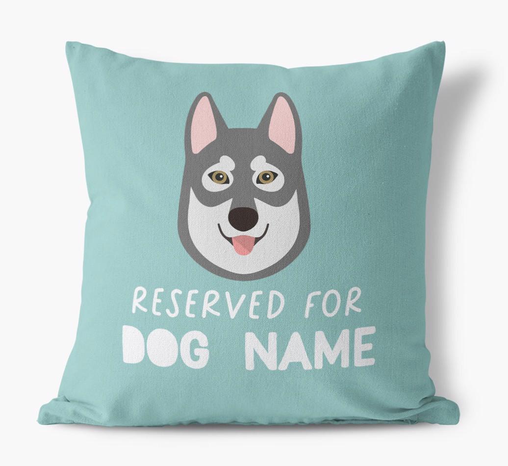 Reserved For: Personalized {breedFullName} Canvas Pillow