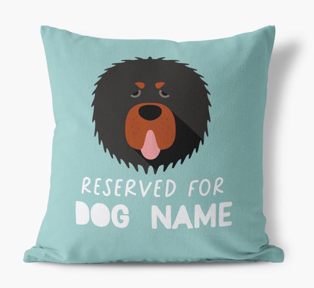 Reserved For: Personalized {breedFullName} Canvas Pillow