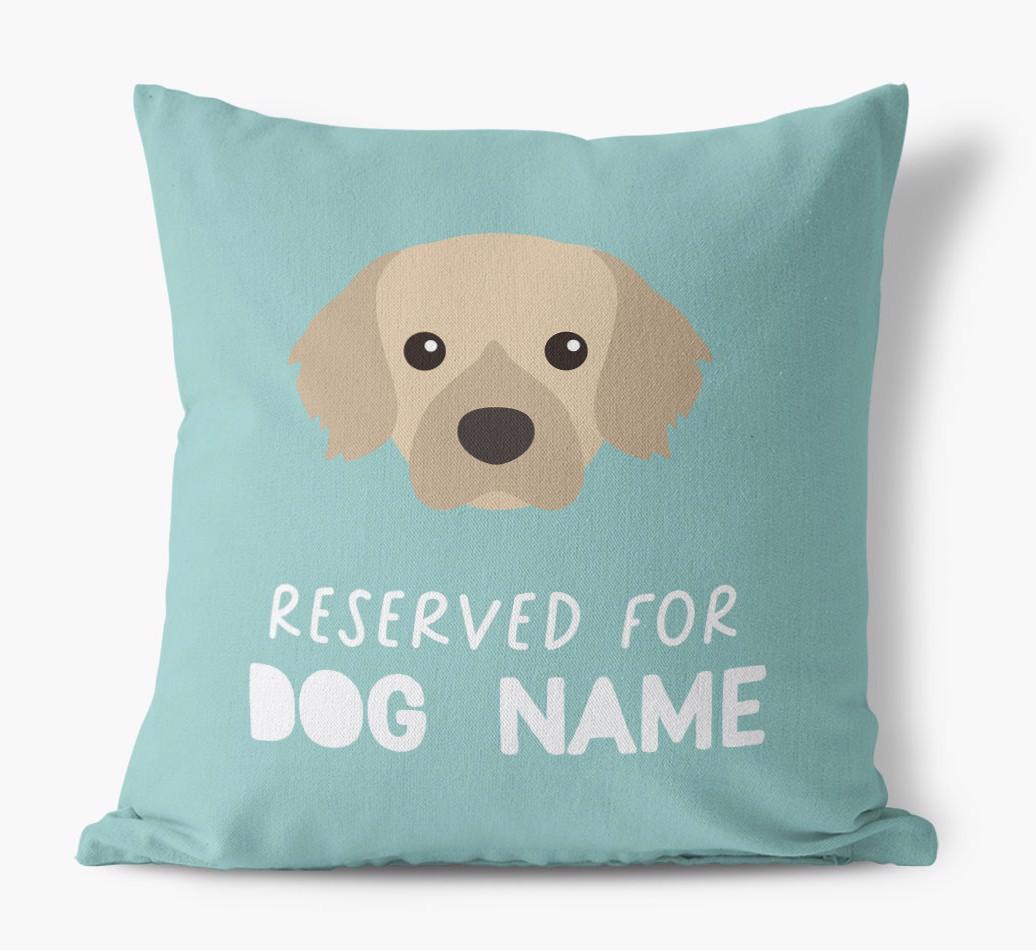 Reserved For: Personalized {breedFullName} Canvas Pillow