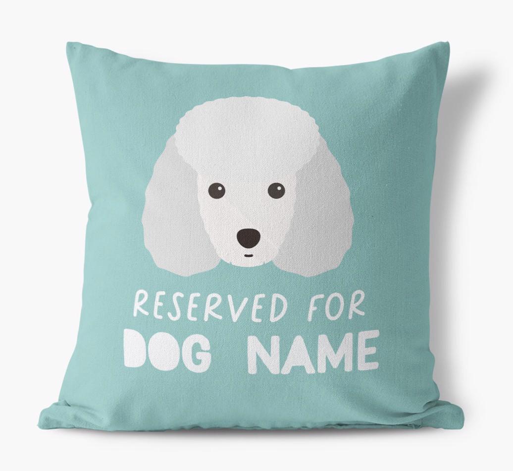 Reserved For: Personalized {breedFullName} Canvas Pillow