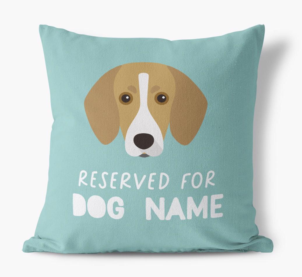 Reserved For: Personalized {breedFullName} Canvas Pillow