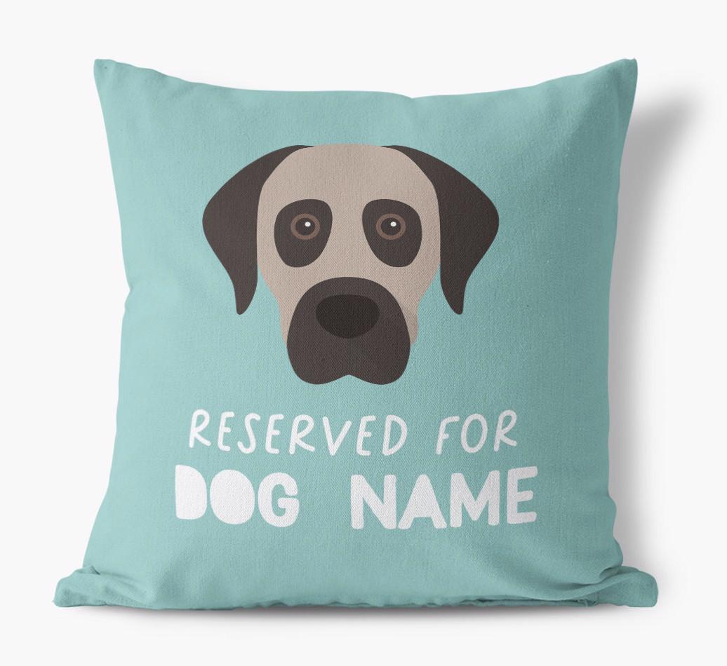 Reserved For: Personalized {breedFullName} Canvas Pillow
