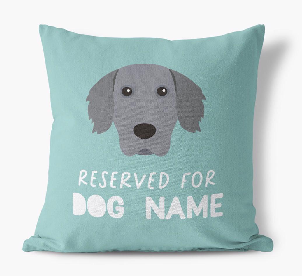 Reserved For: Personalized {breedFullName} Canvas Pillow