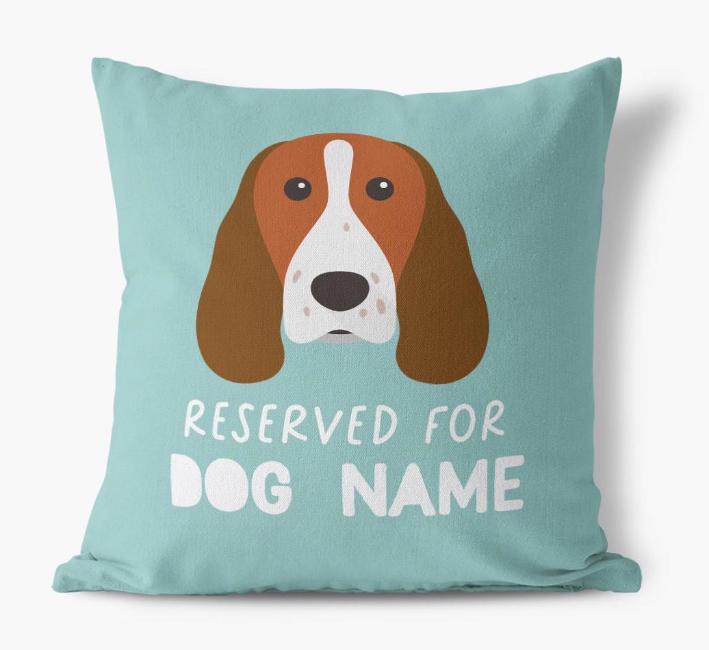 Reserved For: Personalized {breedFullName} Canvas Pillow