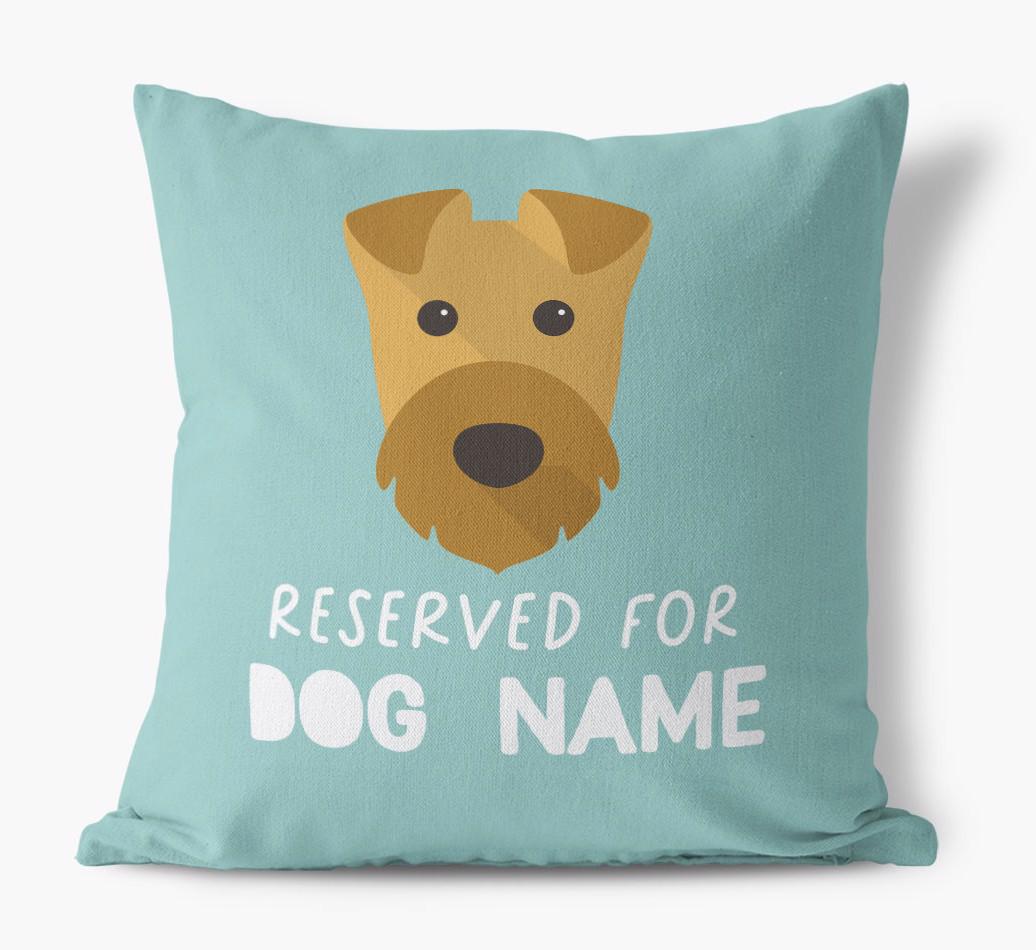 Reserved For: Personalized {breedFullName} Canvas Pillow