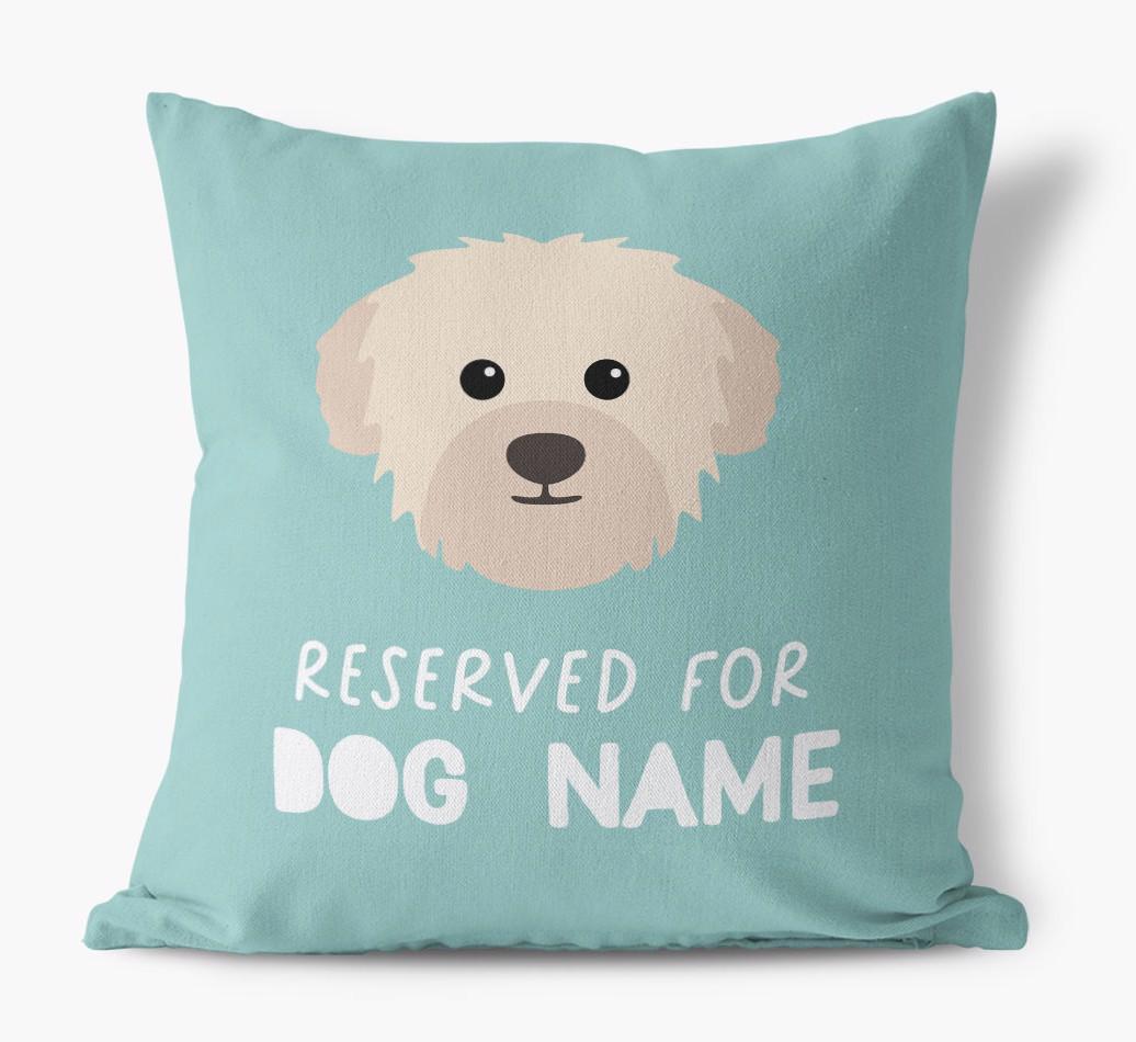 Reserved For: Personalized {breedFullName} Canvas Pillow