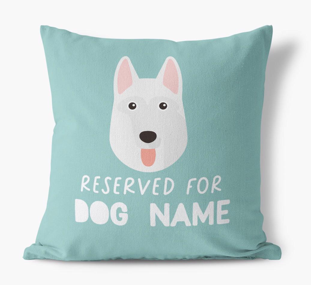 Reserved For: Personalized {breedFullName} Canvas Pillow
