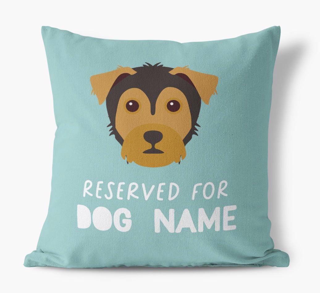 Reserved For: Personalized {breedFullName} Canvas Pillow