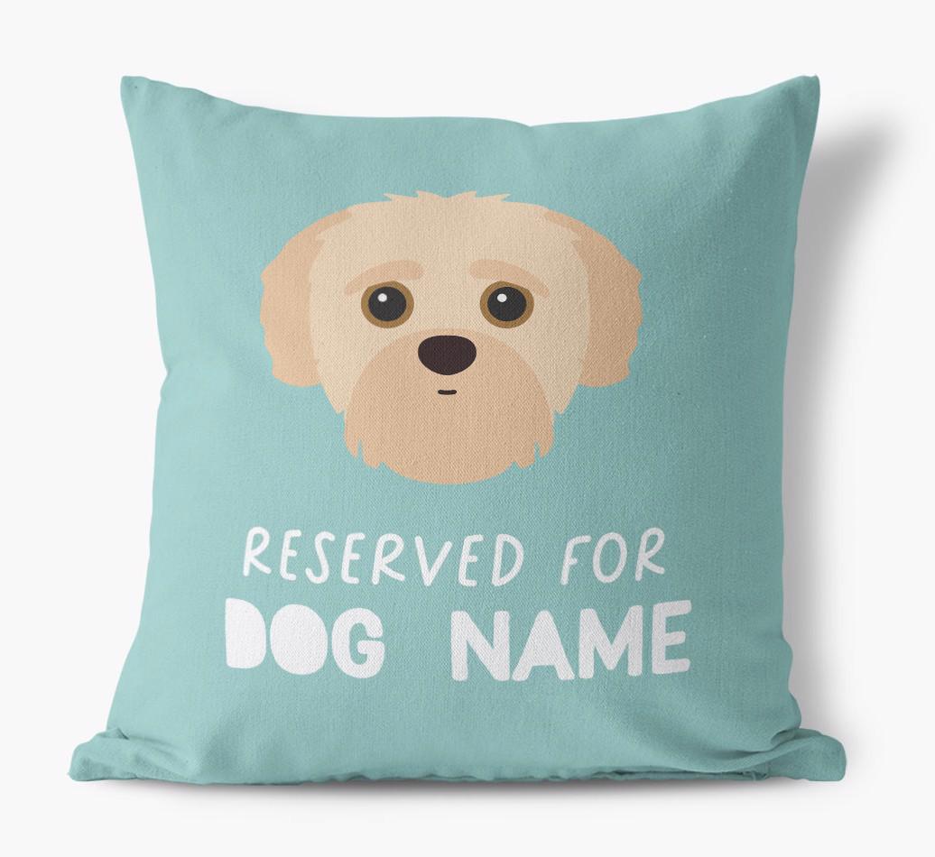 Reserved For: Personalized {breedFullName} Canvas Pillow