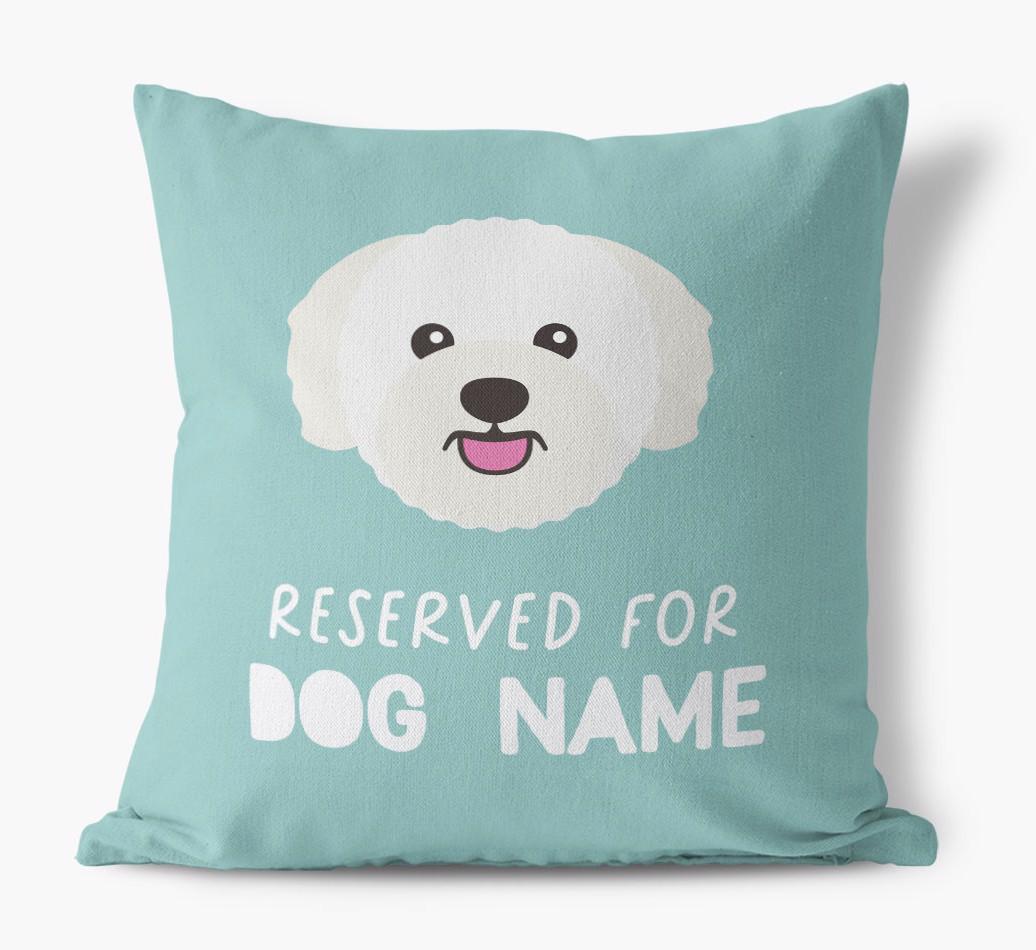 Reserved For: Personalized {breedFullName} Canvas Pillow