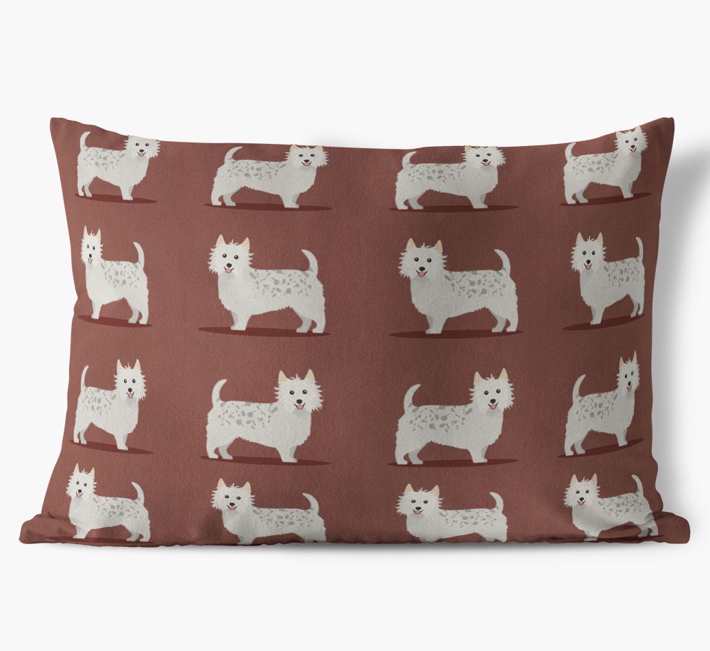 Yappicon Profile Pattern: Personalized {breedFullName} Soft Touch Pillow