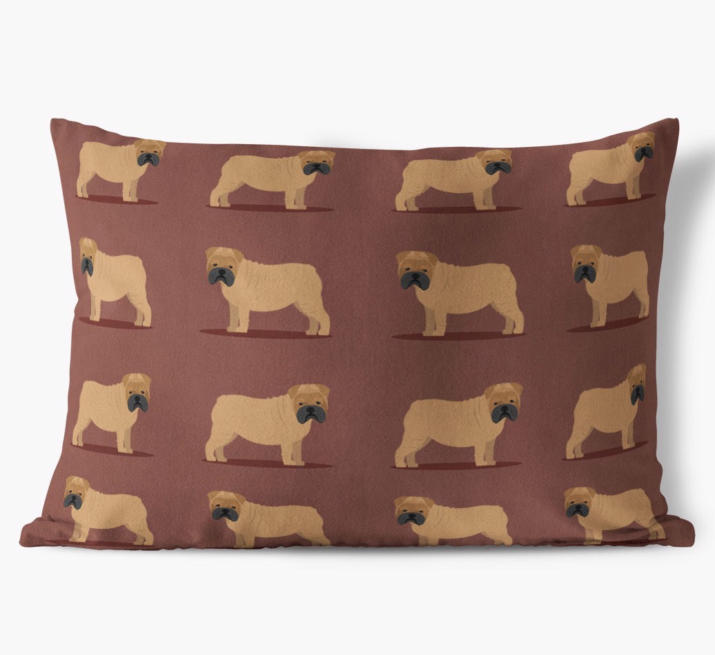 Yappicon Profile Pattern: Personalized {breedFullName} Soft Touch Pillow