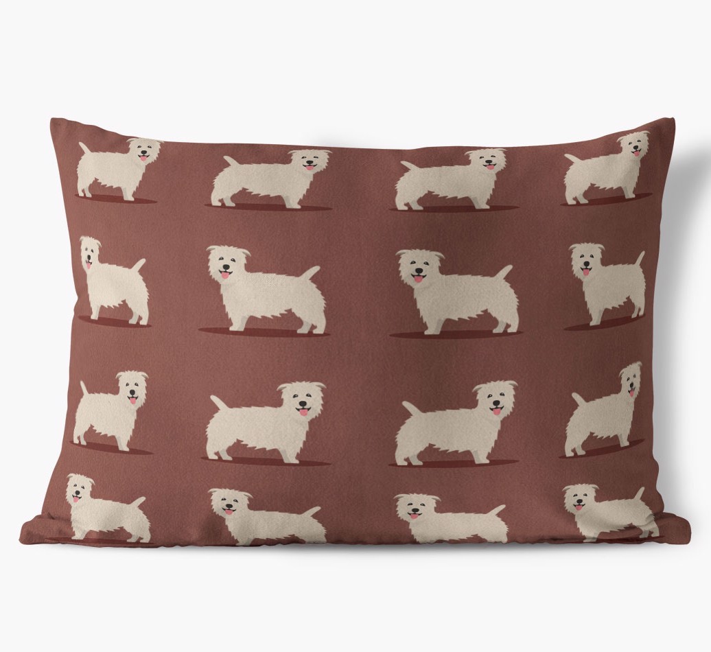 Yappicon Profile Pattern: Personalised {breedFullName} Soft Touch Cushion