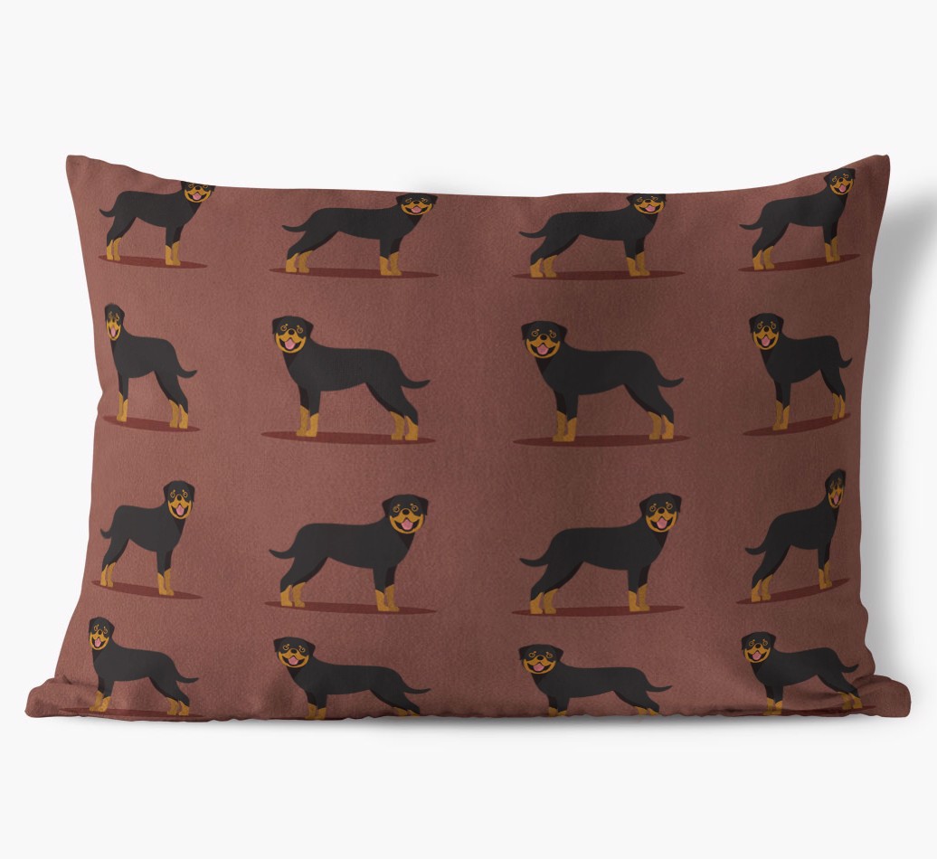 Yappicon Profile Pattern: Personalized {breedFullName} Soft Touch Pillow