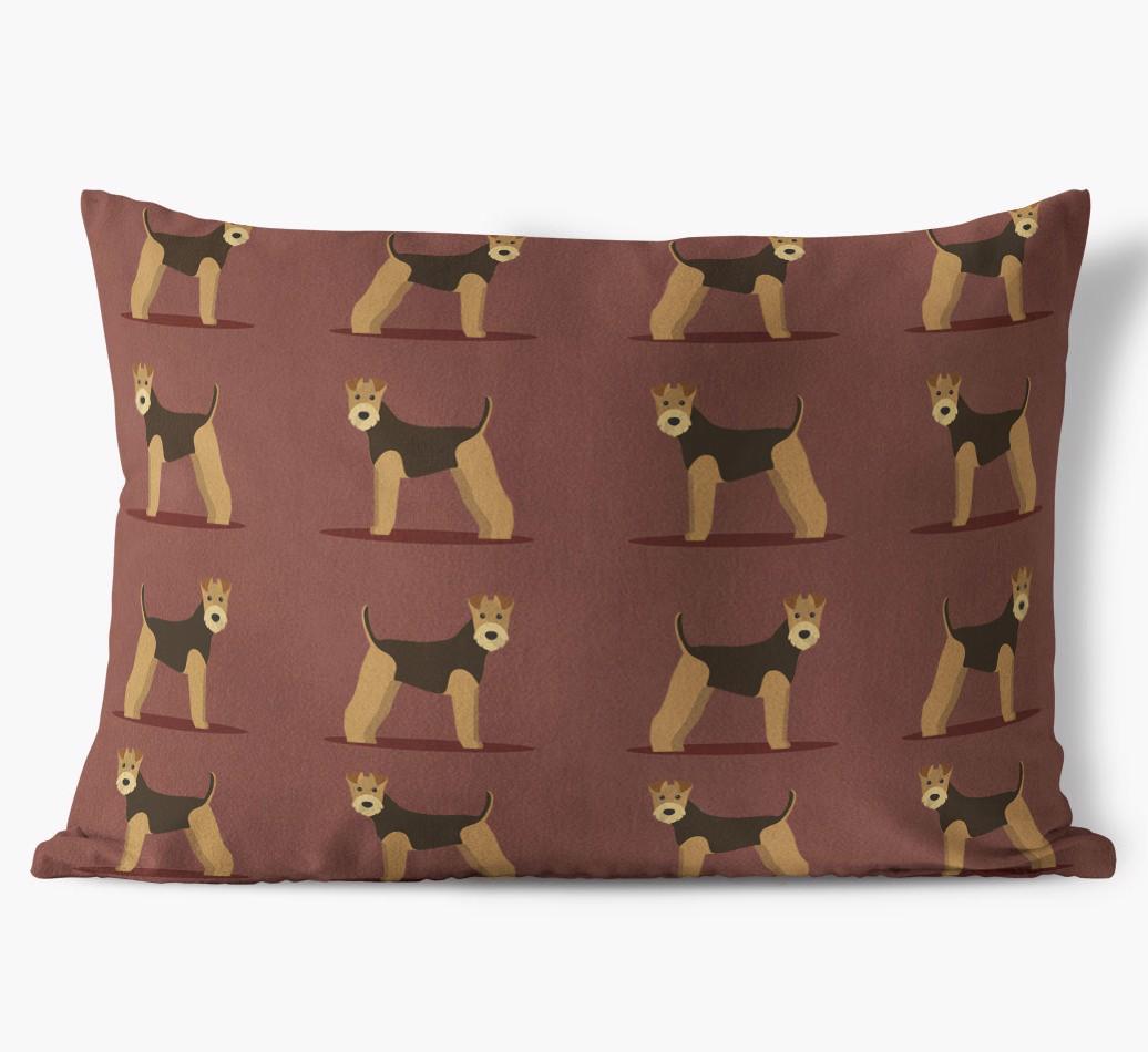 Yappicon Profile Pattern: Personalized {breedFullName} Soft Touch Pillow