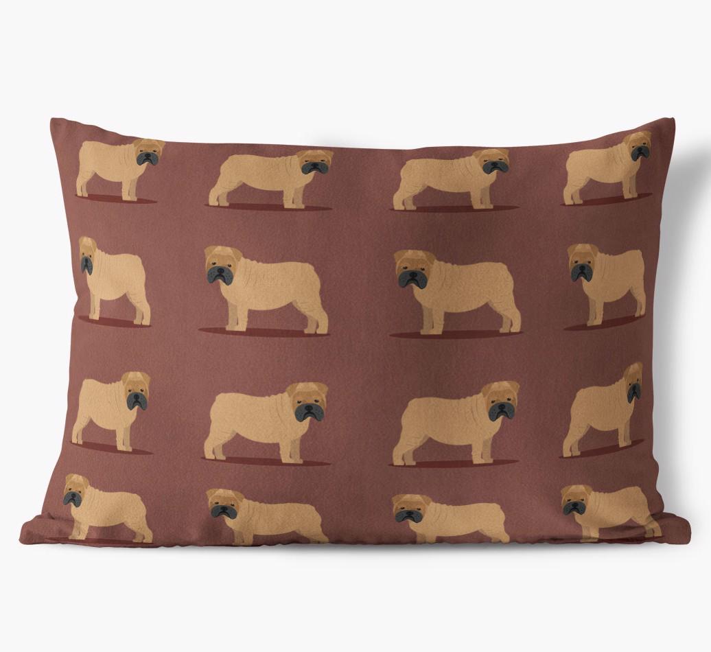 Yappicon Profile Pattern: Personalized {breedFullName} Soft Touch Pillow