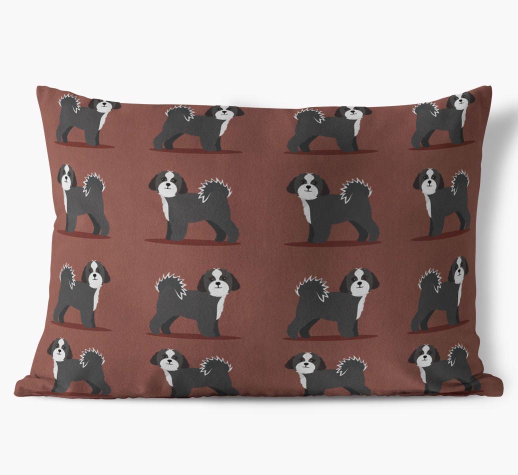 Yappicon Profile Pattern: Personalized {breedFullName} Soft Touch Pillow