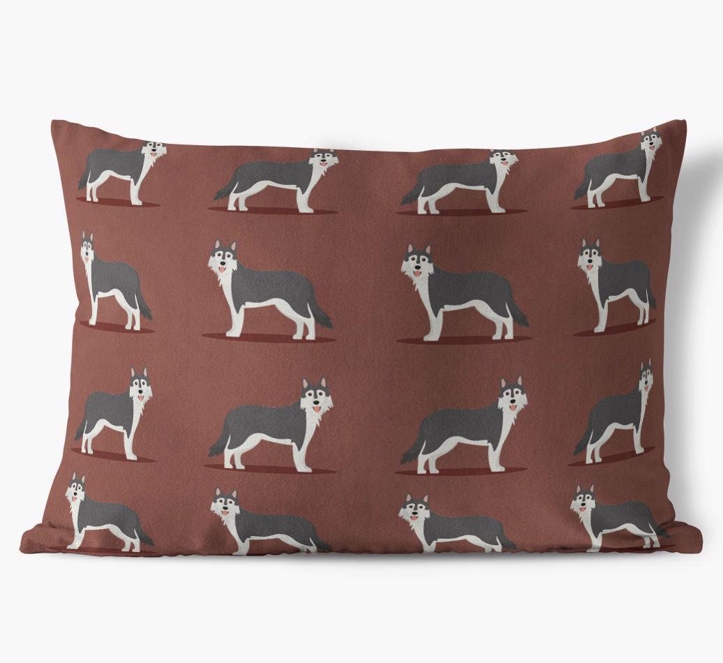 Yappicon Profile Pattern: Personalized {breedFullName} Soft Touch Pillow