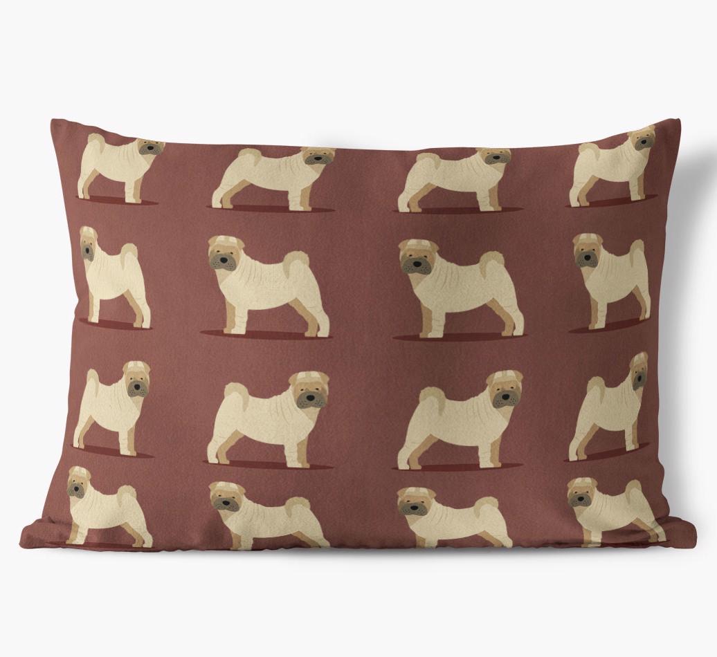 Yappicon Profile Pattern: Personalized {breedFullName} Soft Touch Pillow