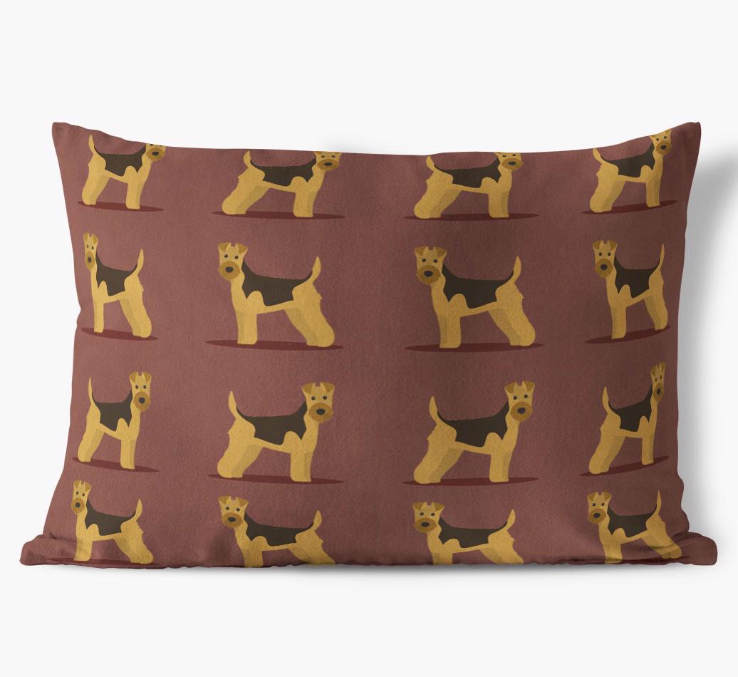 Yappicon Profile Pattern: Personalized {breedFullName} Soft Touch Pillow