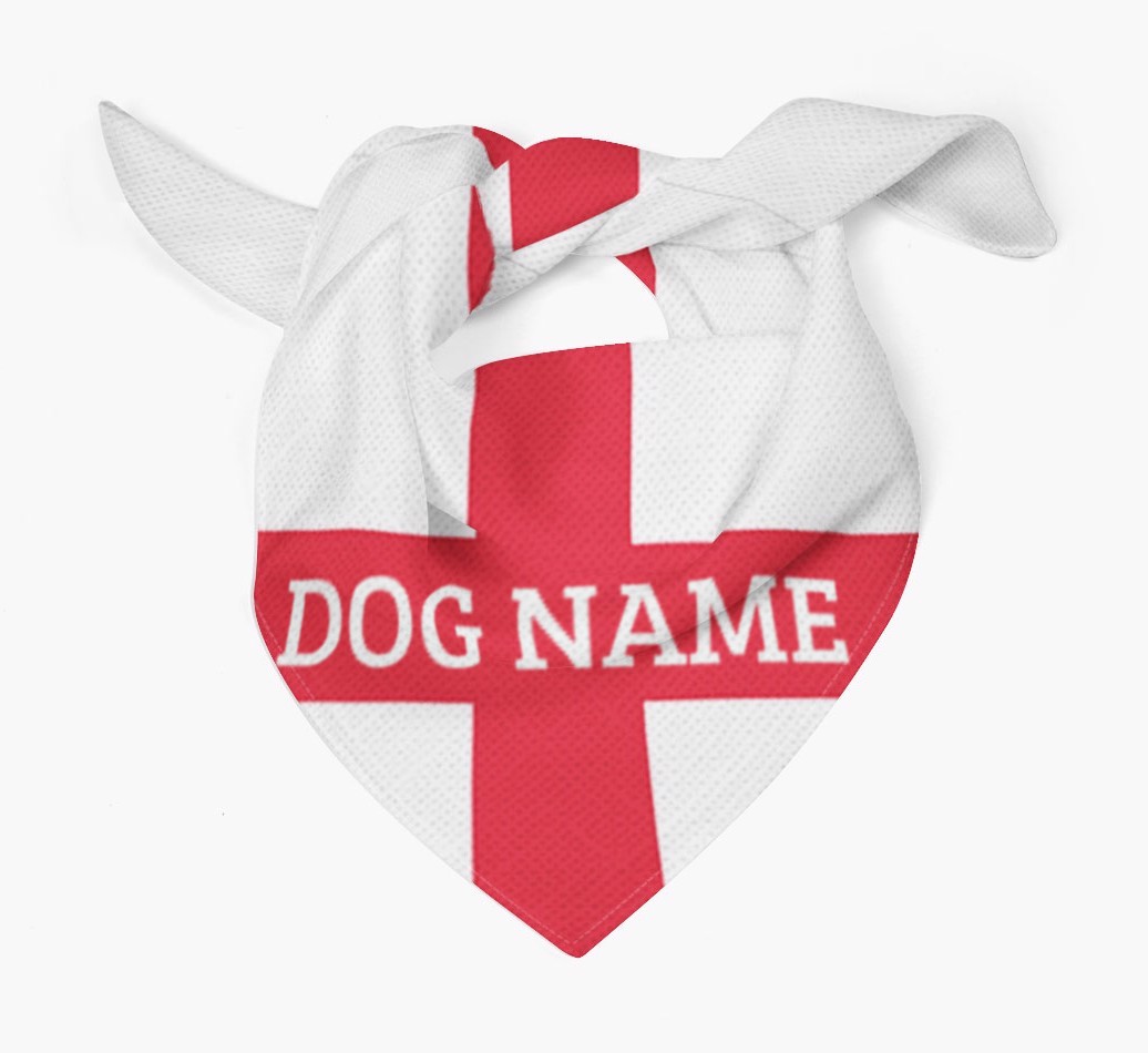 English Flag - Personalised {breedFullName} Bandana