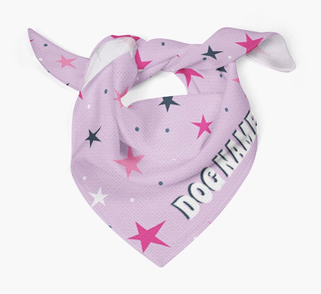 Star and Spot Pattern - Personalised {breedFullName} Bandana