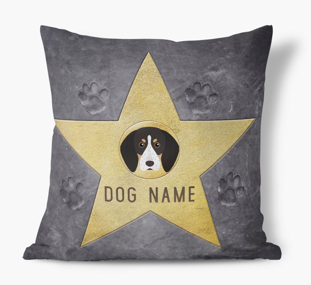 Star of Fame: Personalised {breedFullName} Soft Touch Cushion