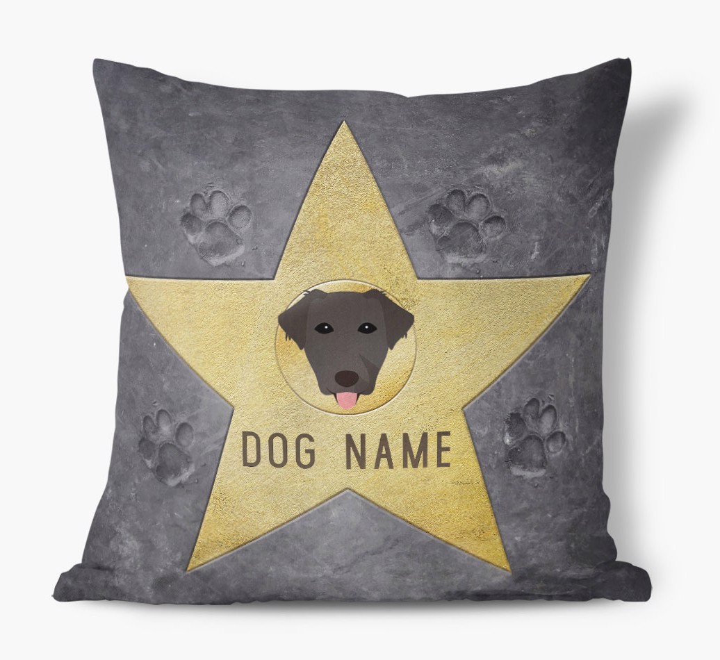 Star of Fame: Personalised {breedFullName} Soft Touch Cushion